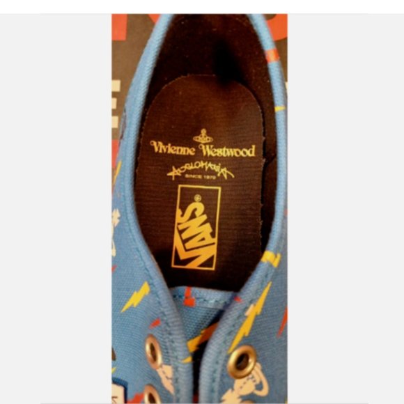 Vans Authentic Vivienne Westwood Thunderbolt Blue Men's 4/Women's 5.5 - Picture 4 of 11